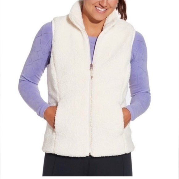 NWOT Calia Sherpa Zip Up Vest - Picture 1 of 10
